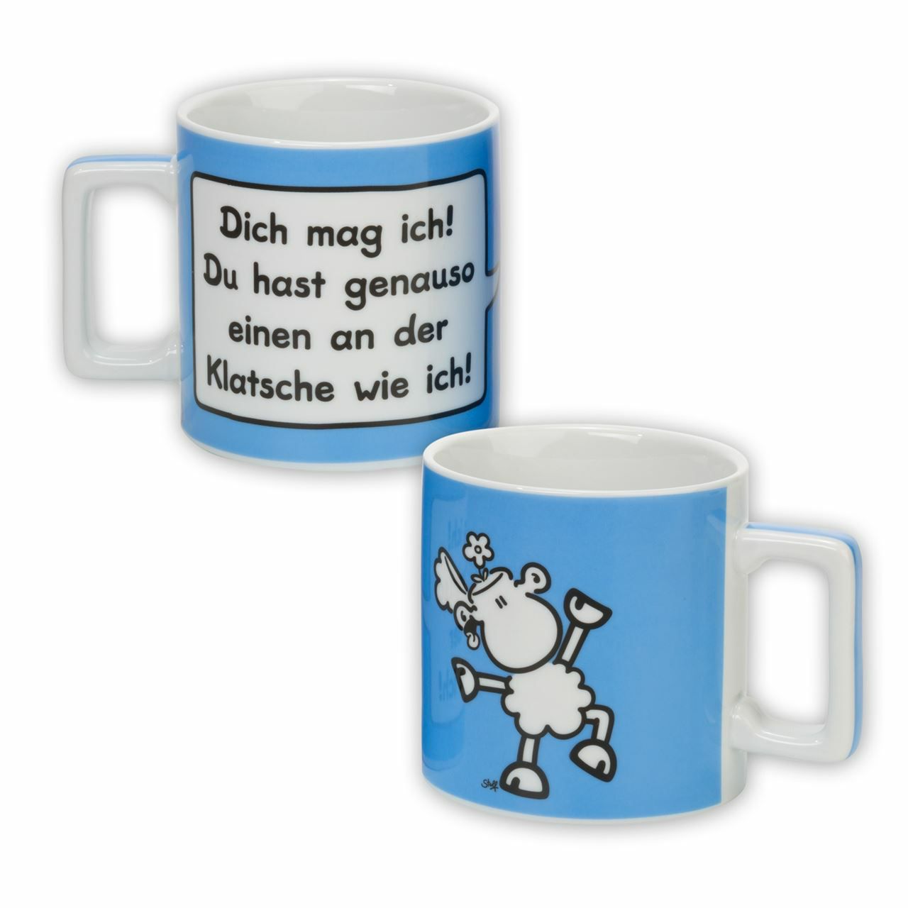 Wortheldtasse Klatsche