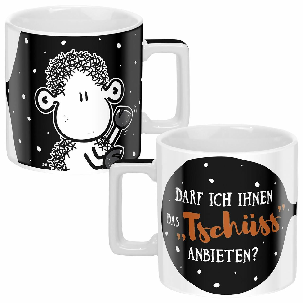 Wortheldtasse Tschüss 