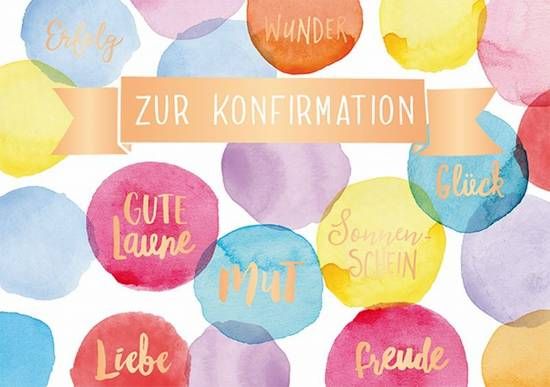 Zur Konfirmation mit Goldveredelung