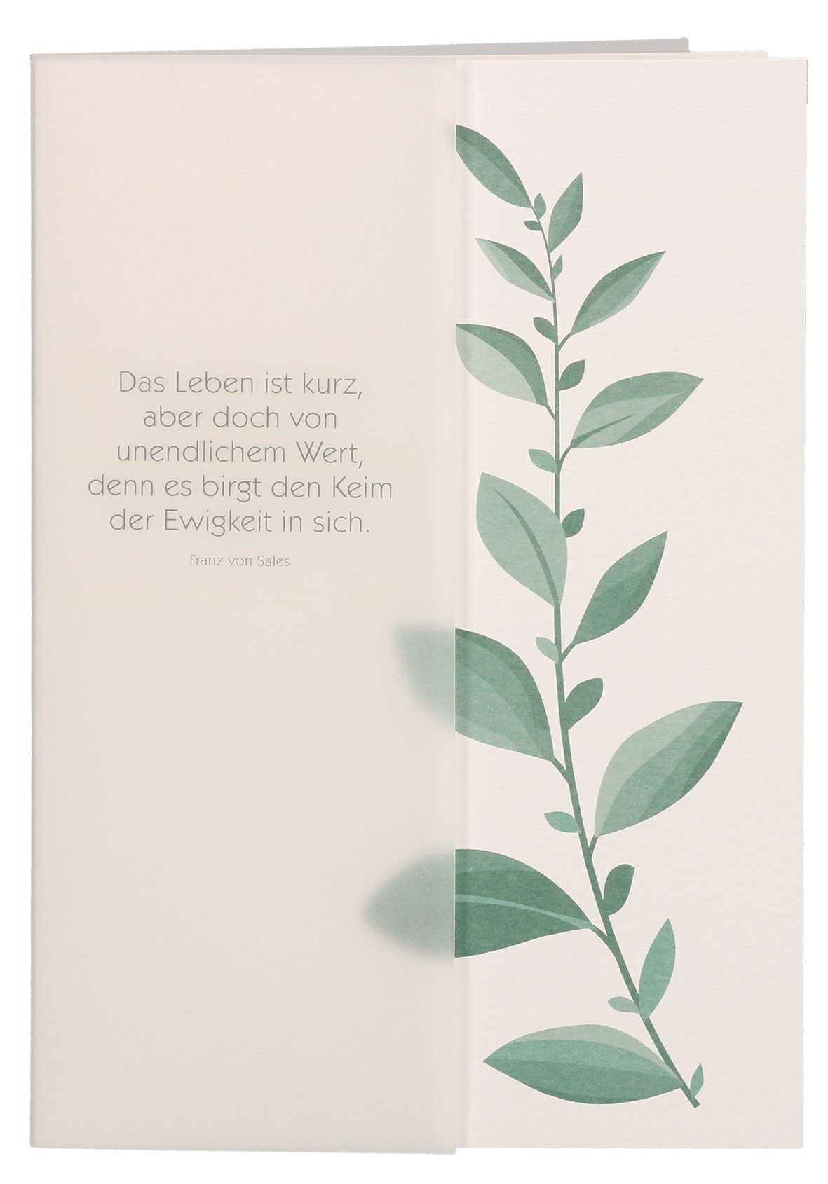 Trauerkarte Das Leben ist kurz www.kleinedingeladen.de Geschenke und