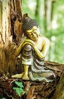 Ruhender Buddha Messing