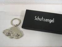 Schlüsselanhänger Schutzengelspaar mit 2 Fotorahmen