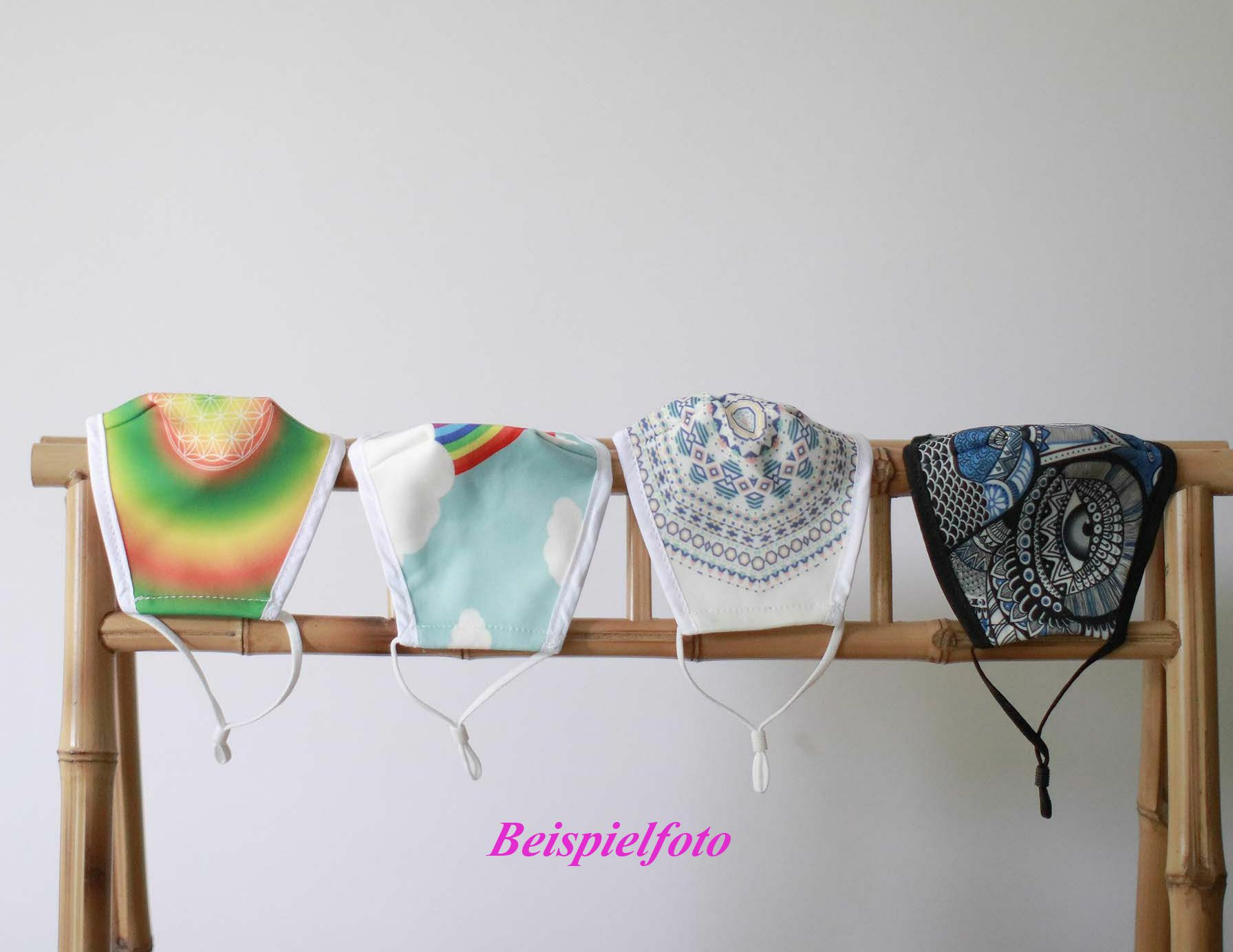 Erwachsenen Behelfsmaske Funky Swirls
