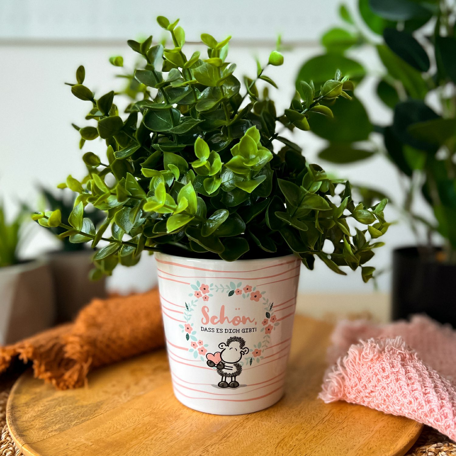 Blumenübertopf  Schön, dass es Dich gibt!