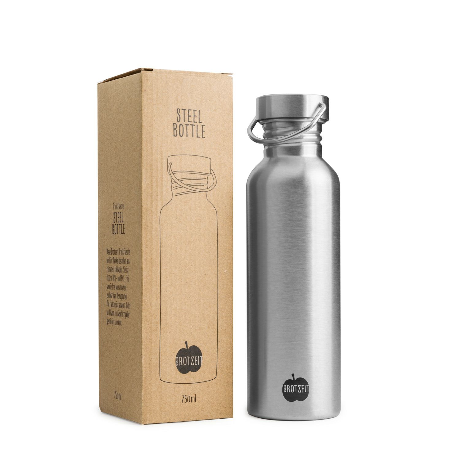 Brotzeit Edelstahl Trinkflasche 