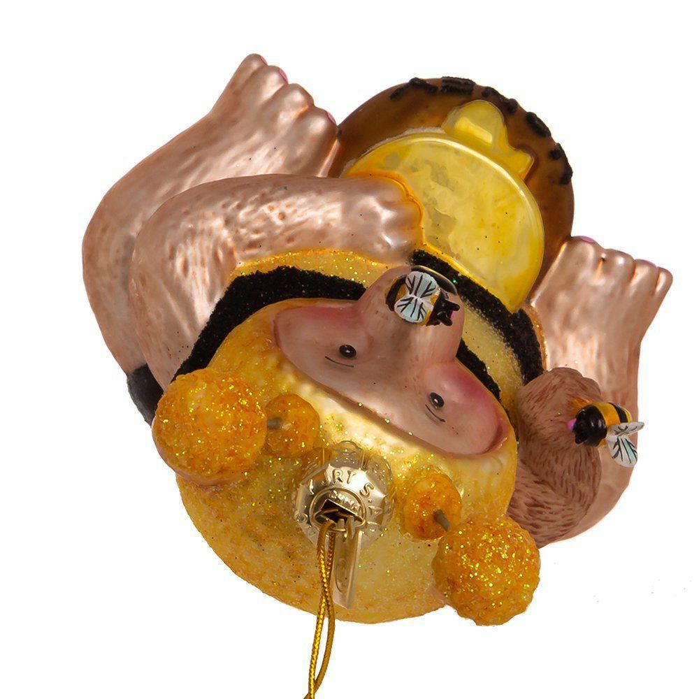 Christbaumschmuck Bär mit Bienen