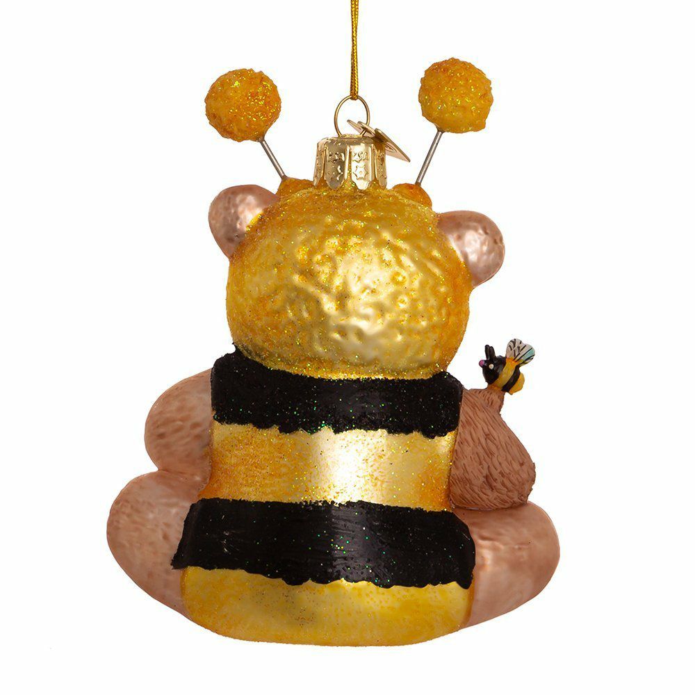 Christbaumschmuck Bär mit Bienen