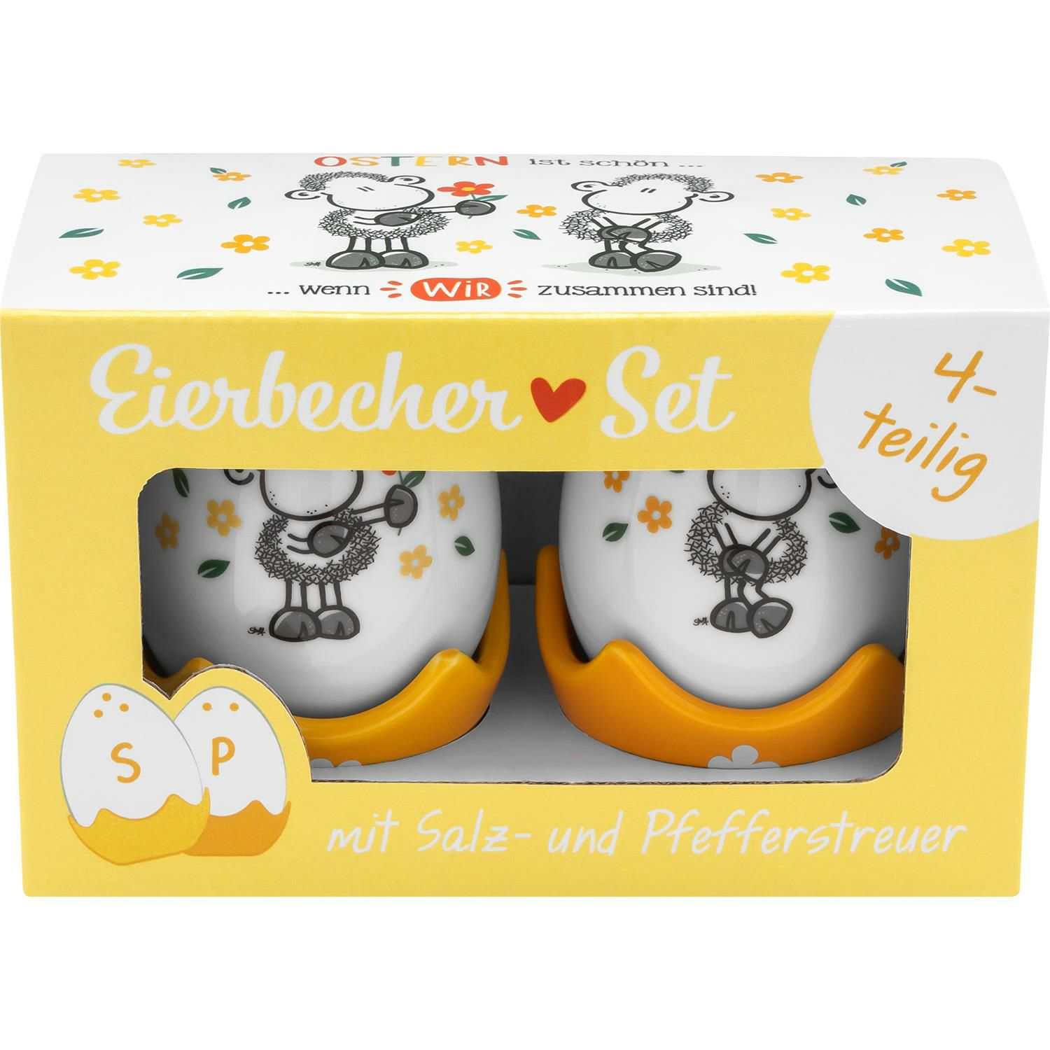 Eierbecher Gewürzstreuer Set  Zusammen