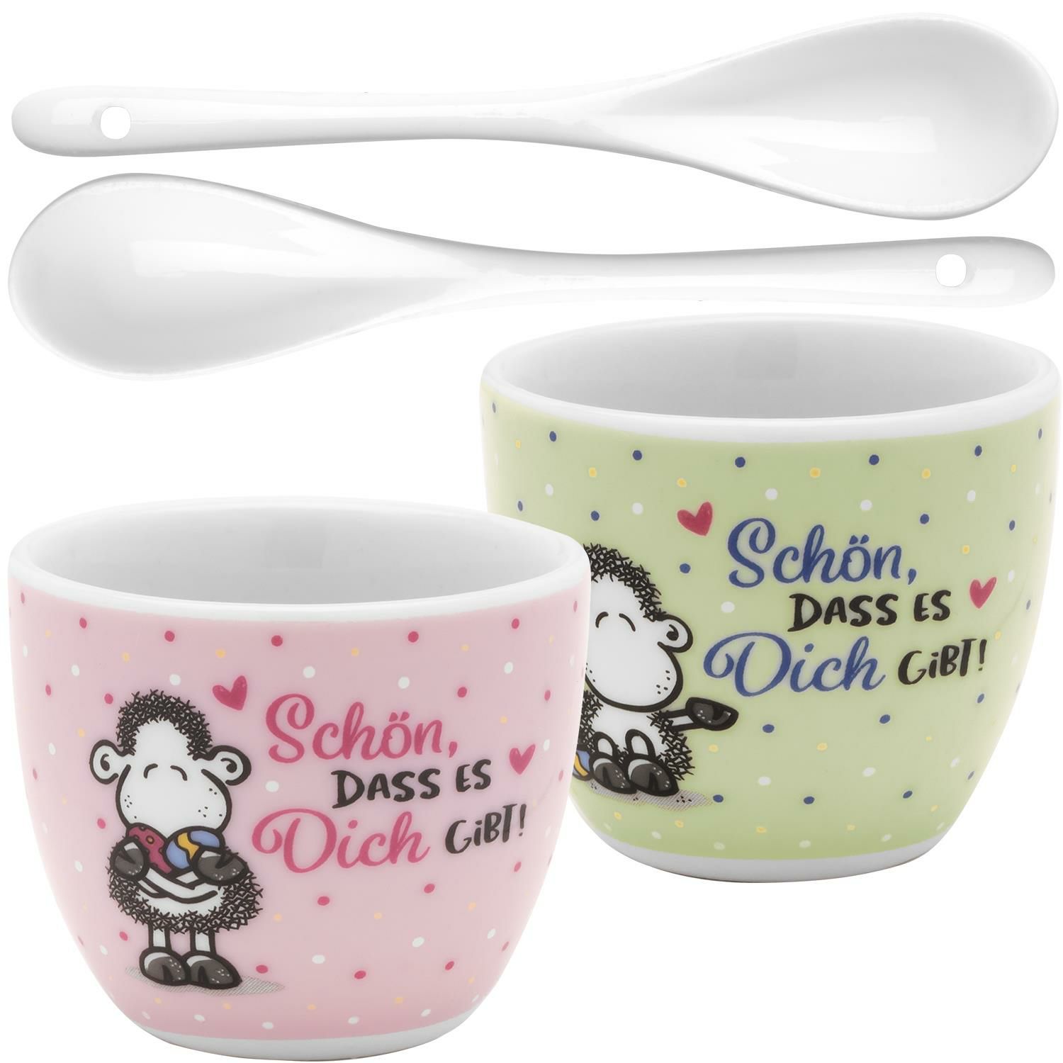 Eierbecher-Set Schön, dass es dich gibt