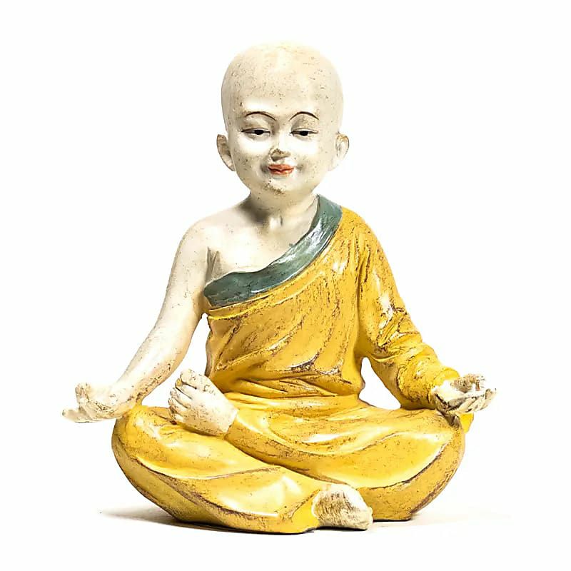 Yoga Mönch Statue Om  