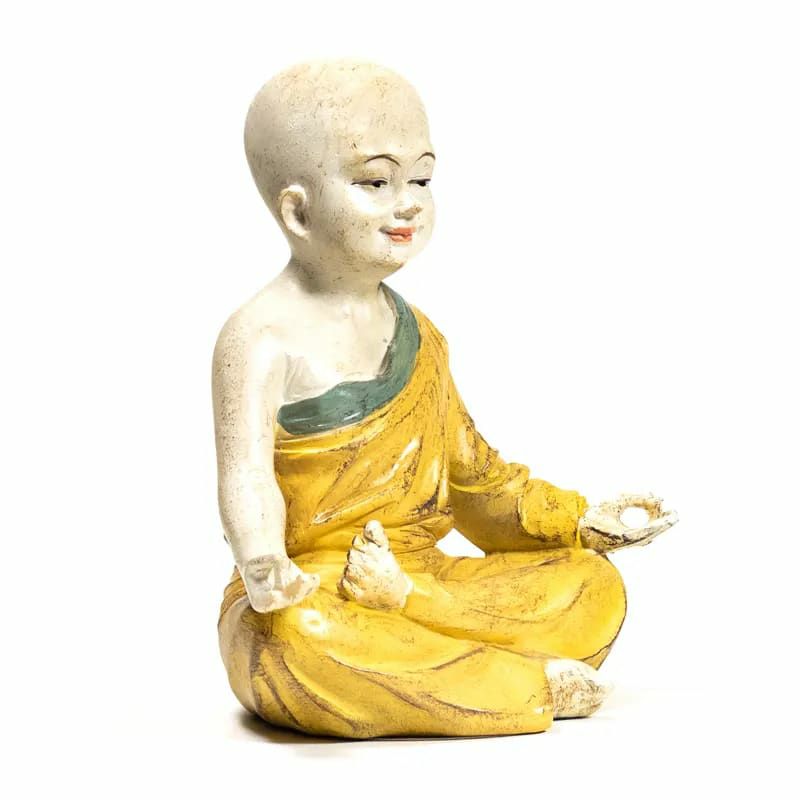 Yoga Mönch Statue Om  
