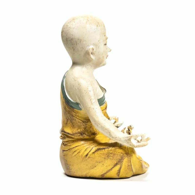 Yoga Mönch Statue Om  