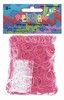 Rainbow Loom Silikonbänder Glitzer Rot