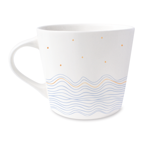 Goldstücke Tasse Meer