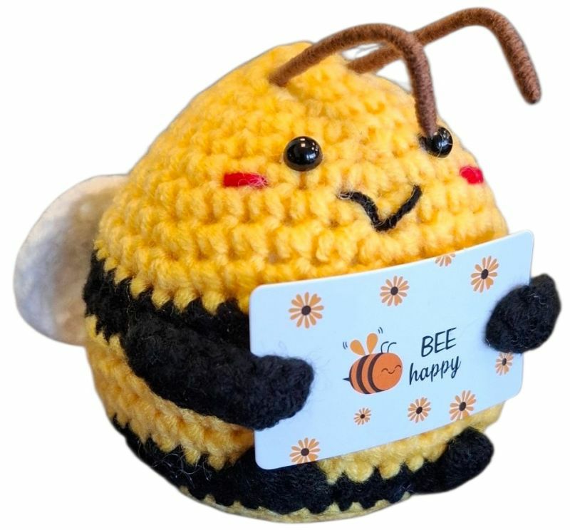 Häkeltier Biene bee happy