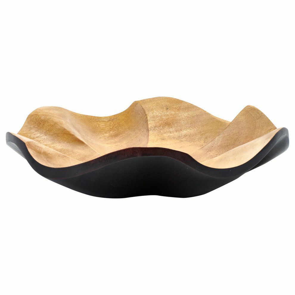 Holzschale Lotus Leaf choco