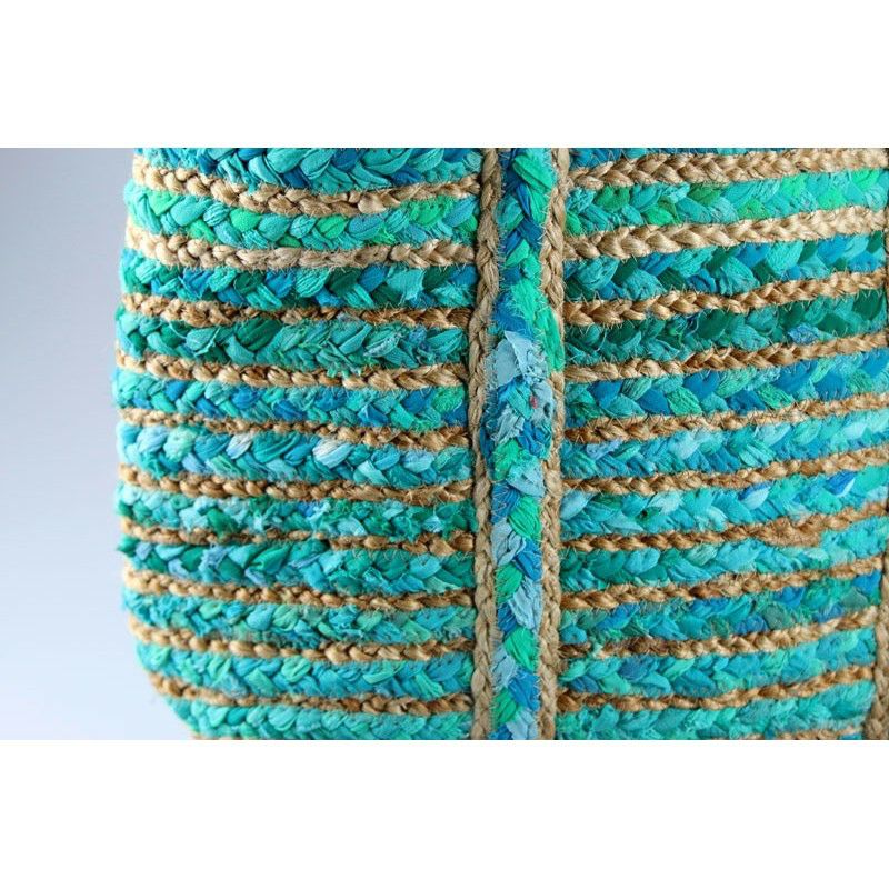 Jutetasche blau/türkis