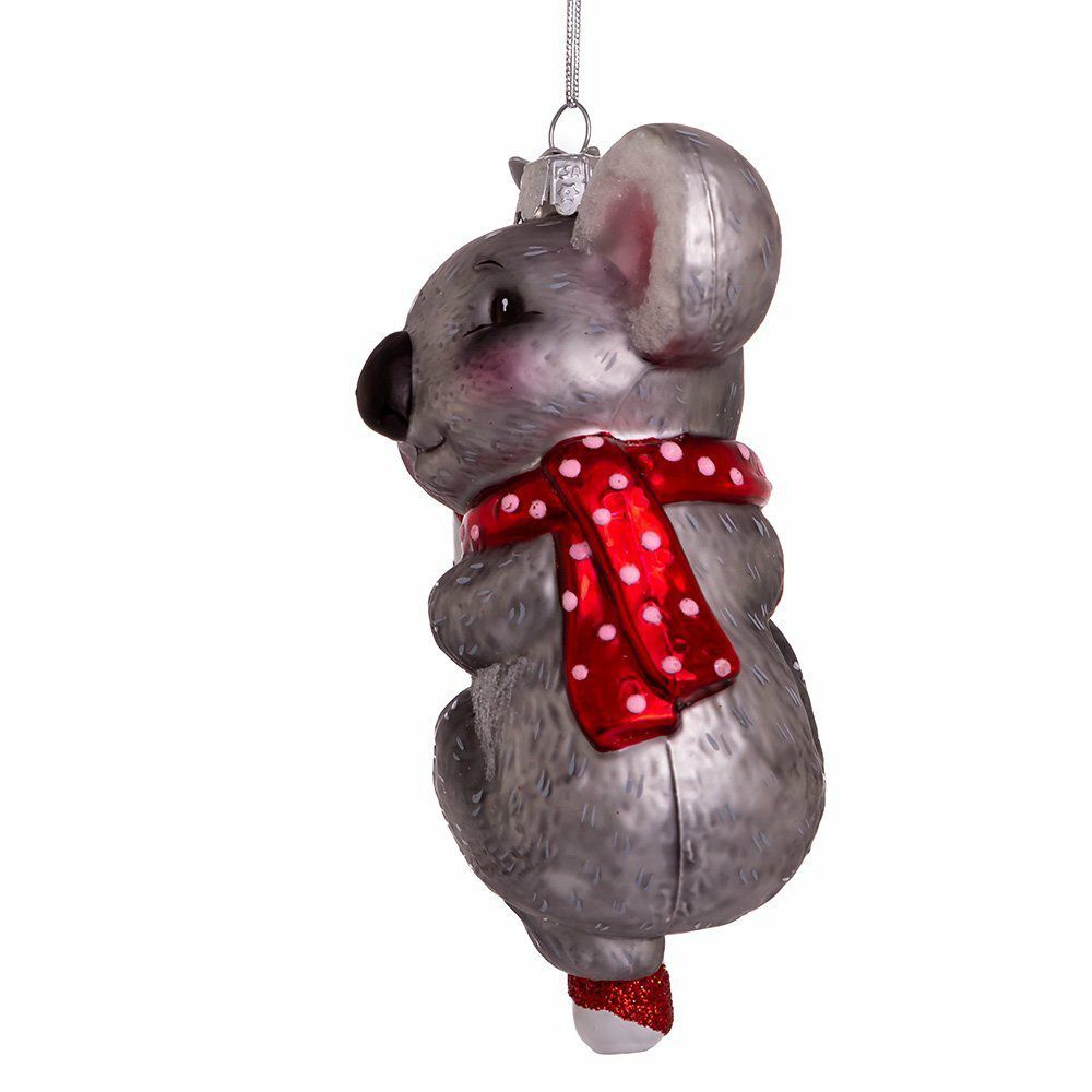 Koala mit Zuckerstangenglasverzierung