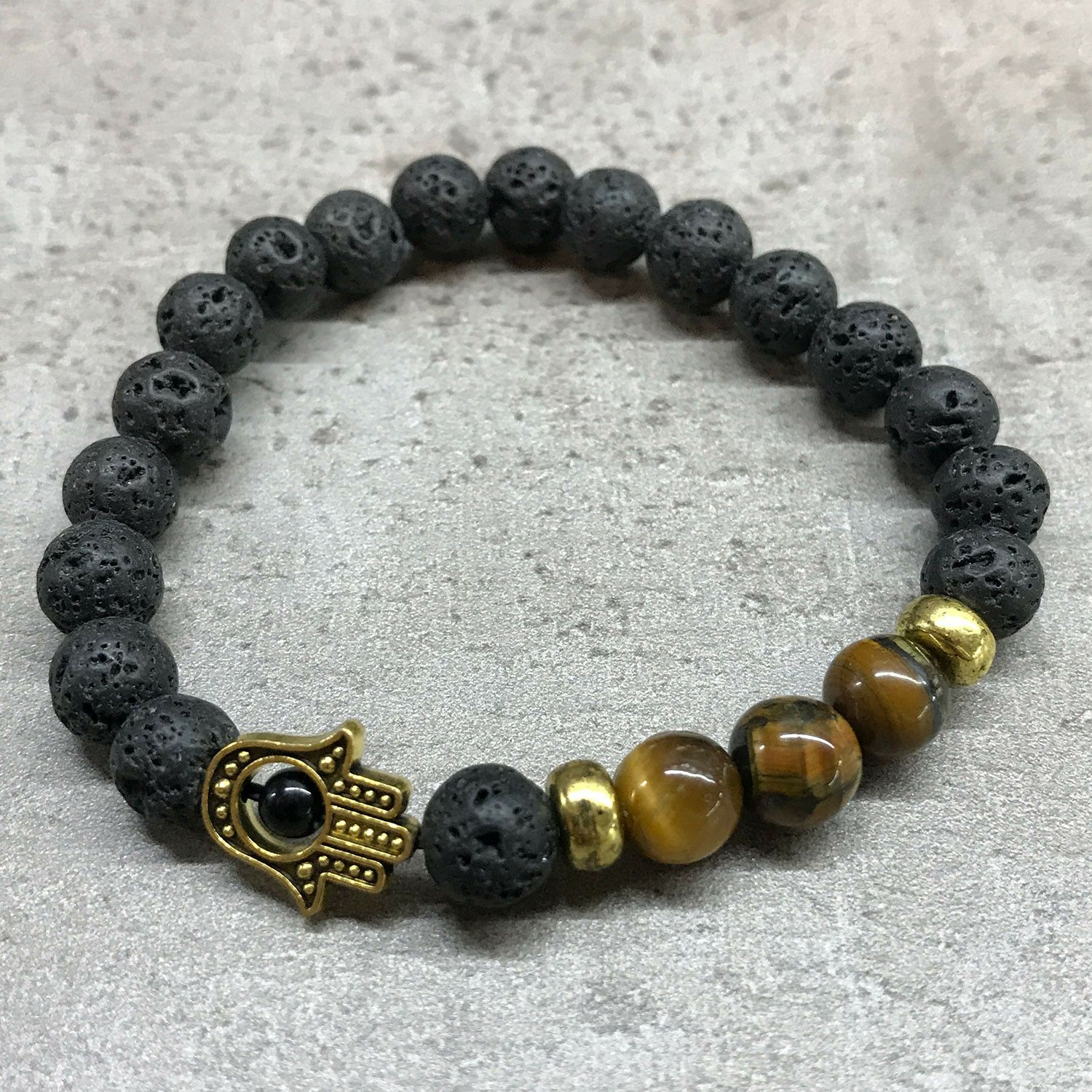 Lava-Hamsa-Armband
