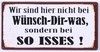 Blechschild-Magnet Wünsch dir was...