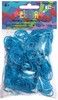 Rainbow Loom Silikonbänder Metallic Blau