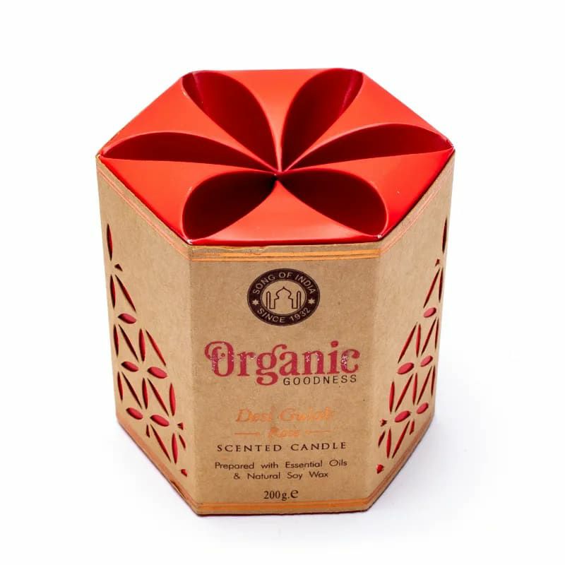 Organic Goodness Sojawachskerze Rose 