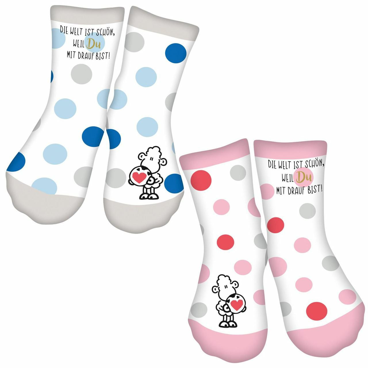 Partnersocken Die Welt ist schön