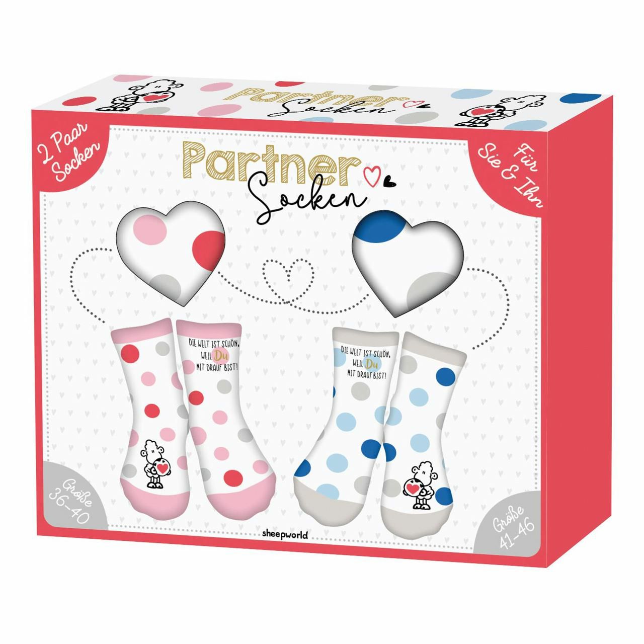 Partnersocken Die Welt ist schön
