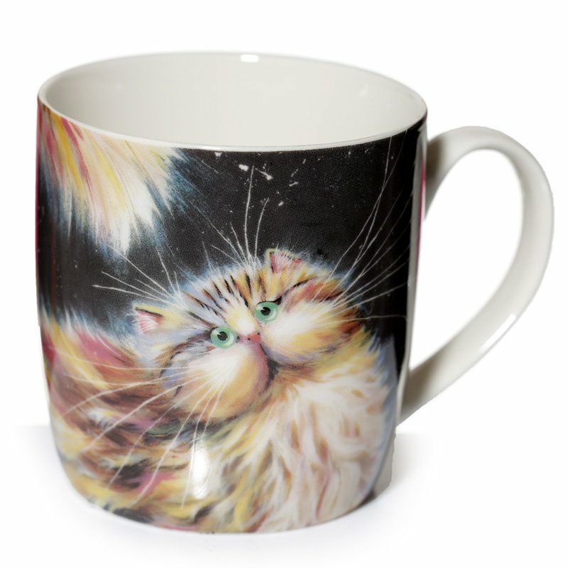 Kim Haskins Regenbogen-Katze Tasse