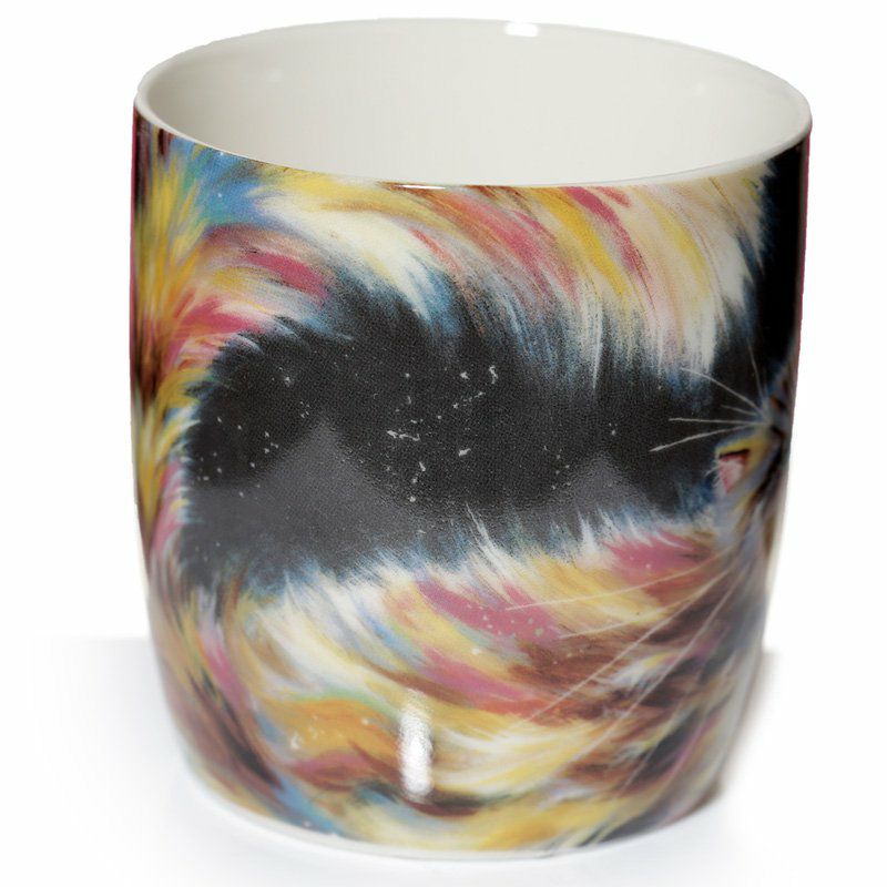 Kim Haskins Regenbogen-Katze Tasse