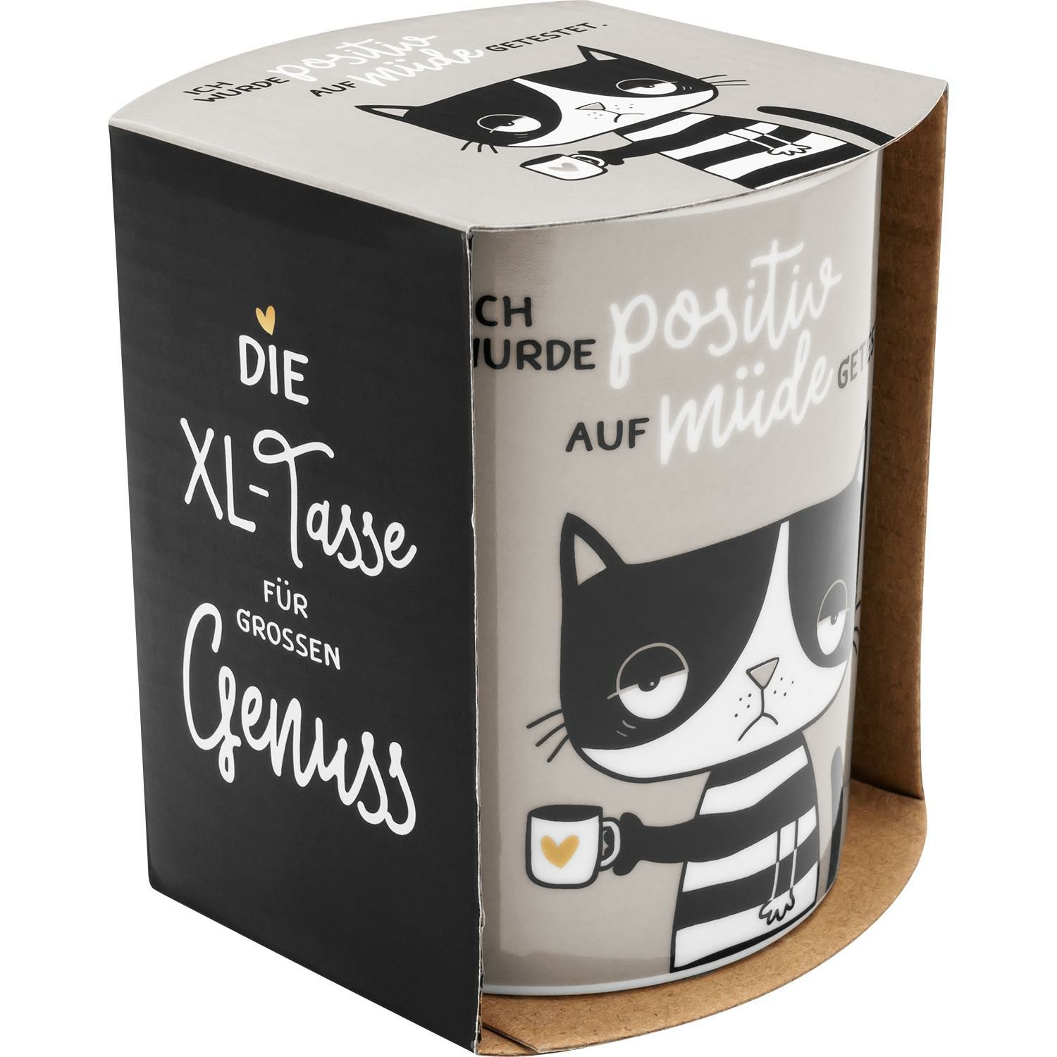 XL-Tasse positiv auf müde getestet