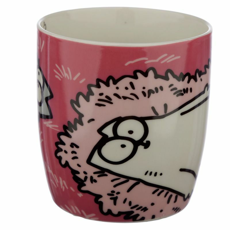 Simon's Cat rosa Tasse