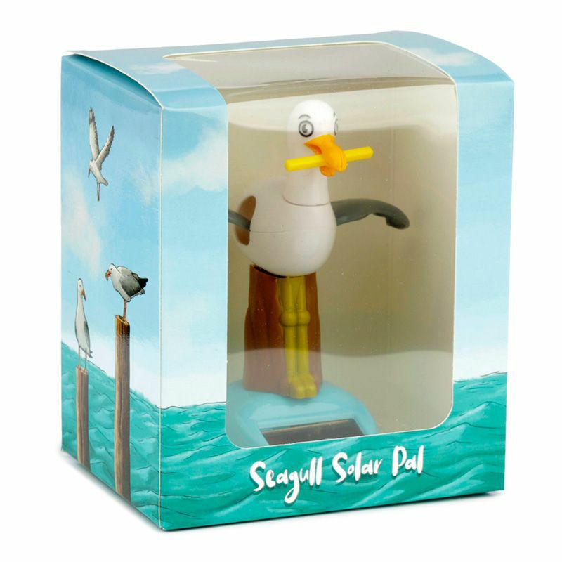 Solar Wackelfigur Möwe mit Pommes