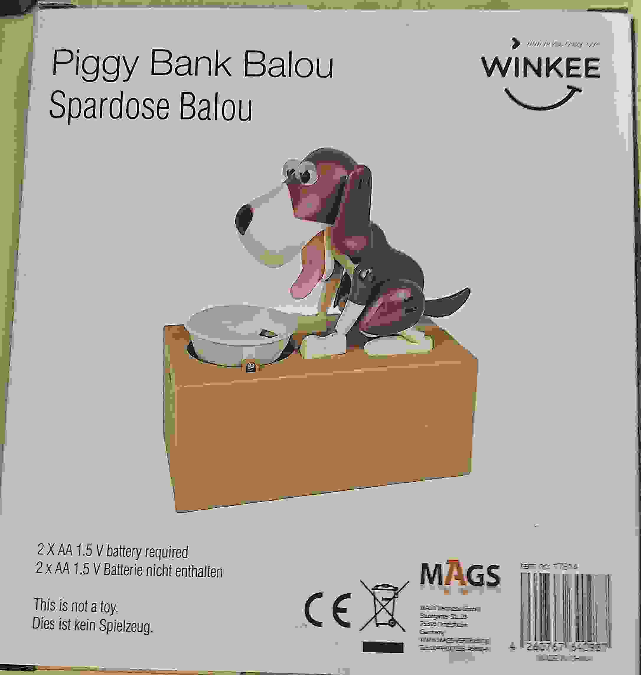 Spardose hungriger Hund Balou