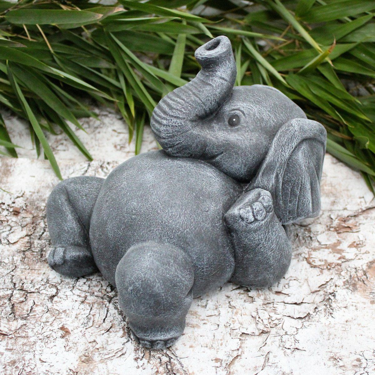 Steinguss Figur Elefant Malia