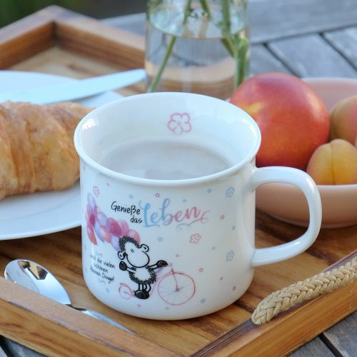 Sheepworld Tasse Genieße das Leben