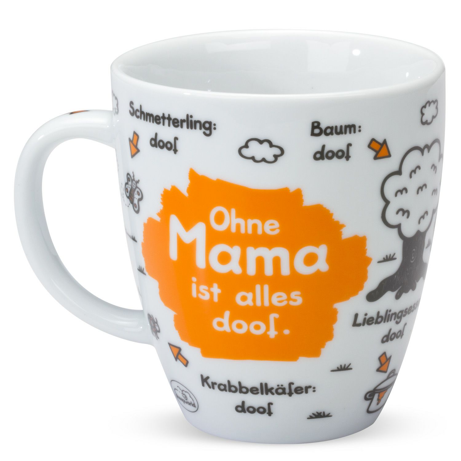 Tasse Ohne Mama ist alles doof