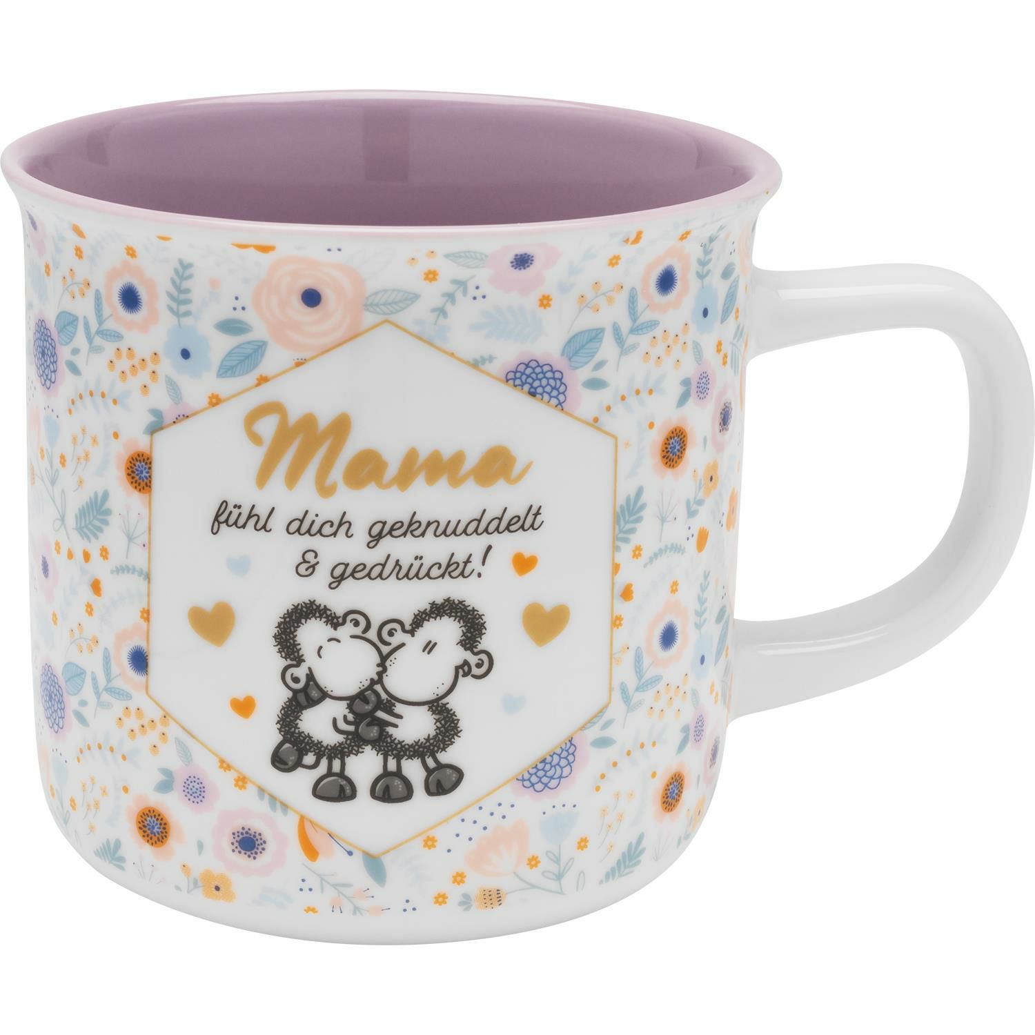 Becher Mama geknuddelt und gedrückt