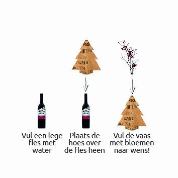 Teesack Flaschen-Cover Weihnachten
