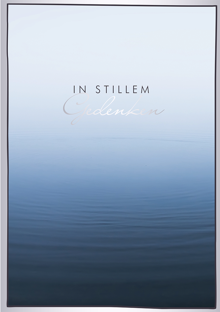 In stillem Gedenken mit Silber Veredelung 
