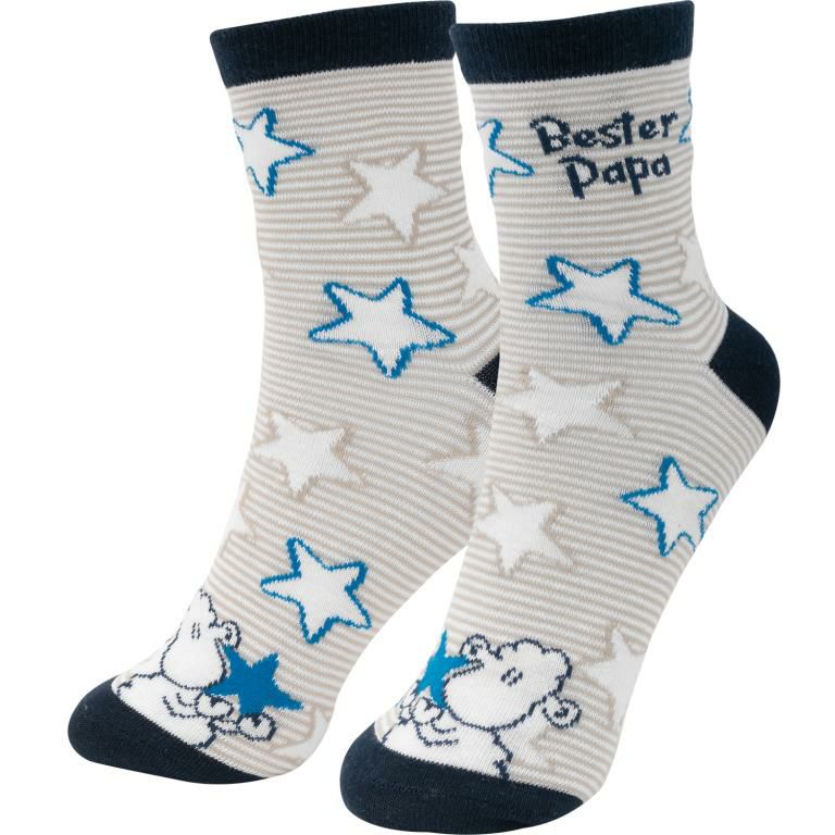 Zaubersocken Bester Papa mit Schaf-Motiv