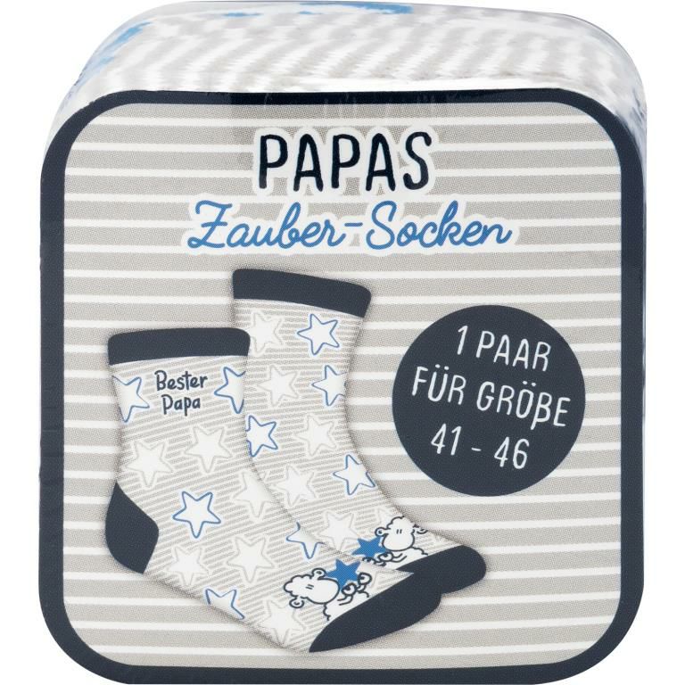 Zaubersocken Bester Papa mit Schaf-Motiv